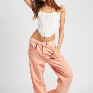 Vici Light Pink Boyfriend Jeans